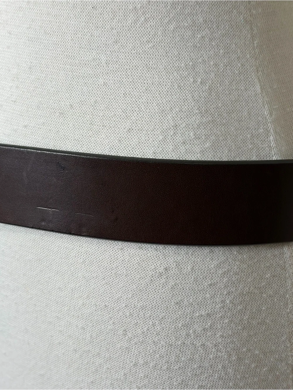 Banana Republic Men's Brown Leather Belt with Silver Buckle 34
